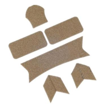 Imagem de DLP Tactical Conjunto de fecho de Gancho e laço aprimorado compatível com capacete OPS-Core Maritime/Fast/ACH/MICH (castanho)