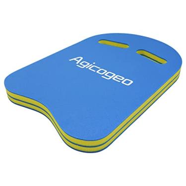 Imagem de Kickboard para crianças, jovens, natação, kickboard para adultos, treinamento de prancha de natação, equipamento flutuante de auxílio para prancha de piscina, leve e de alta flutuabilidade (azul)