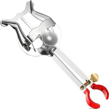 Imagem de Lira para trompete de 14 x 5 cm para lira de trompete prateada e pasta flip para instrumento leve lira para instrumentos