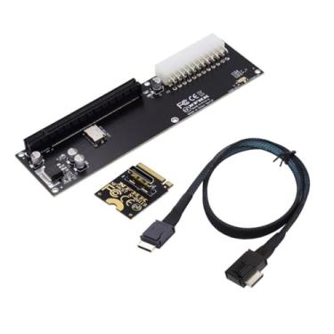 Imagem de chenyang Oculink SFF-8612 para PCI-E 3.0/4.0 M.2 M-Key e PCIe 3.0/4.0 X16 Adaptador eGPU/GPD Win Max2 e SSD