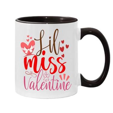 Imagem de SpreadPassion Caneca de café Lil Miss Valentine, presente para namorado e namorada, ideia de presente de dia dos namorados, presente para marido e esposa, ideia de presente de aniversário do dia dos