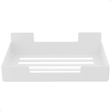 Imagem de Porta Sabonete Saboneteira Parede Adesivo Inox Branco ELG - STEELDECOR
