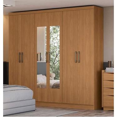 Imagem de Guarda Roupa Casal 6 Portas 3 Gavetas com Espelho J559 Kappesberg, Can
