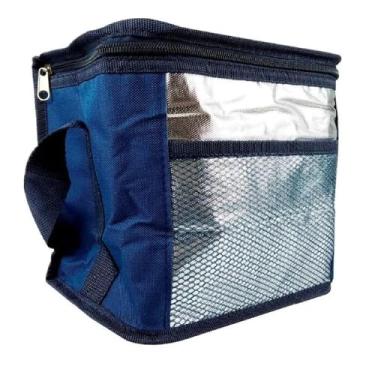 Imagem de Bolsa Térmica com Alça Poliéster 5 Litros Para Comidas (Azul)