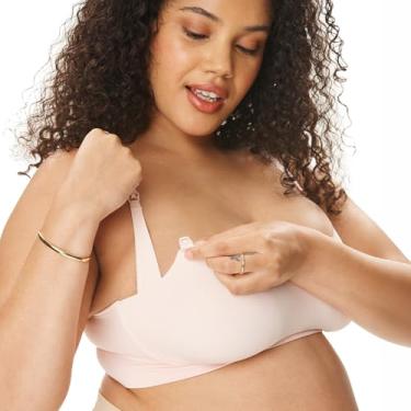 Imagem de Motherhood Sutiã de amamentação sem costura para gestantes, rosa, P