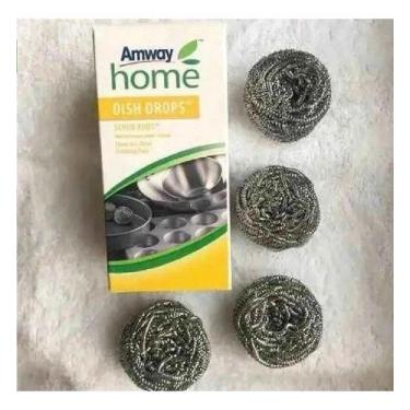 Imagem de Esponja De Aço Scrub Buds Dish Amway Drops Cx 4 Unidades - Home Amway