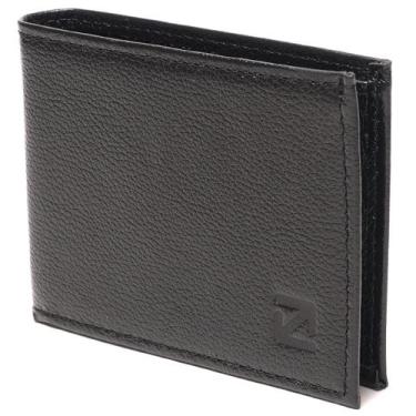 Imagem de Carteira Masculina Slim YLLENOT em Couro  Elegante e Prática, Preto