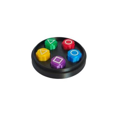 Imagem de Jogo 5 Marias Gonggi Round 6 Peças Lisas Acabamento Perfeito Pedra Bis