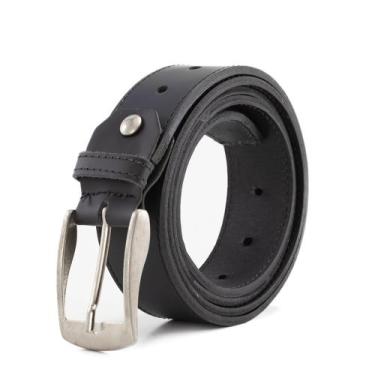 Imagem de Cinto Masculino Social Preto 100% Couro Exclusivo Pampas Country - Pam