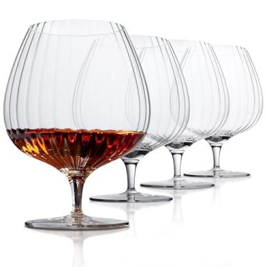 Imagem de LEMONSODA Conjunto de copos de cristal Whiskey Bourbon Brandy Snifter com 4 cristais 100% sem chumbo para bebidas alcoólicas, uísque, uísque e conhaque – Perfeito para bares domésticos e conjuntos de