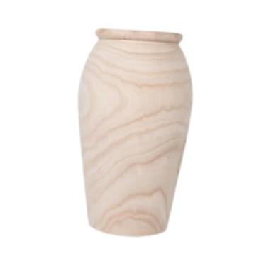 Imagem de Ｂｅｓｇａ Ornamento de desktop de madeira vaso versátil Lightweight Flower Arrangement Recipiente Decorativo feito à mão para decoração de mesa de café, Size L