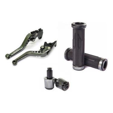 Imagem de Kit Manete Manopla Peso Dafra Next 250 Next250 - NoBrand, Titanium