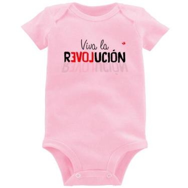 Imagem de Body Bebê Viva la Revolución - Foca na Moda, Rosa bebê, G