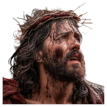 Imagem de Kit Maquiagem Coroa Espinhos Caracterização Teatro Paixão de Cristo Crucificação de Jesus EventoPáscoa Sexta Feira Santa