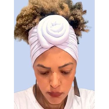 Imagem de Turbante flor cores modernas - Ata.multimarcas0810, Branco