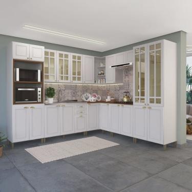 Imagem de Cozinha Modulada Completa 10 Peças 22 Portas 2 Gavetas Paris