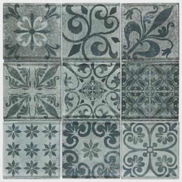 Imagem de Pastilha de Vidro Patchwork 30x30cm