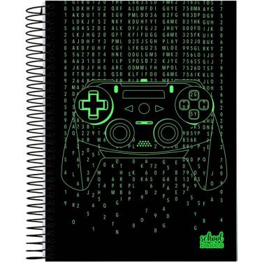 Imagem de Caderno Universitário Estampado 15 Matérias SCHOOL BASICS - Sortido