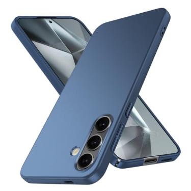 Imagem de JUNAUTTB Capa para Samsung Galaxy S24 FE ultrafina fosca PC capa protetora rígida, com proteção para lente de câmera, capa de telefone simples durável slim fit 6,7 polegadas azul JUS13-22