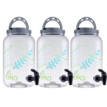 Imagem de Kit 3 Dispenser Amaciante E Sabão Líquido 3,6l Eko Suqueira