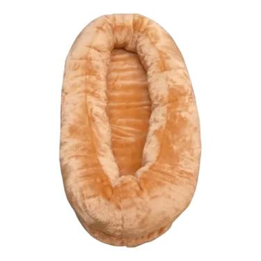 Imagem de Puff Grande Área Descanso Ninho De Dormir Sofá Cama Adulto (CARAMELO)