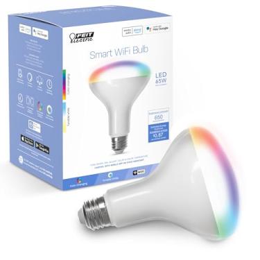 Imagem de Feit Electric BR30/RGBW/CA/AG WiFi que muda de cor e regulável, sem hub, Alexa ou Google Assistant BR30 Smart LED, 65W