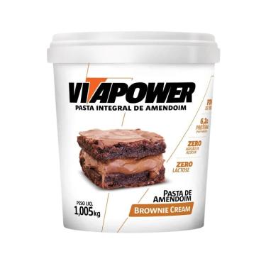 Imagem de Pasta de Amendoim Sabor Brownie Cream VitaPower 1,005kg