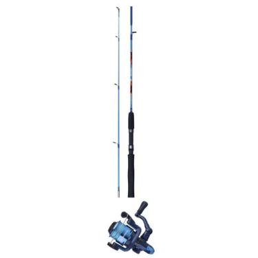 Imagem de Kit de pesca molinete 200 com linha e vara 1,20 com 2 partes - DEYU/ S