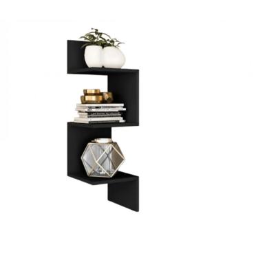 Imagem de Prateleira De Canto 80 Cm Preto