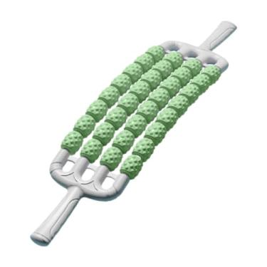 Imagem de rockible Massageador de ioga dobrável, bastão de relaxamento muscular, eixo de rolo, alongamento prático de pernas, fitness para academia em casa, coxas,