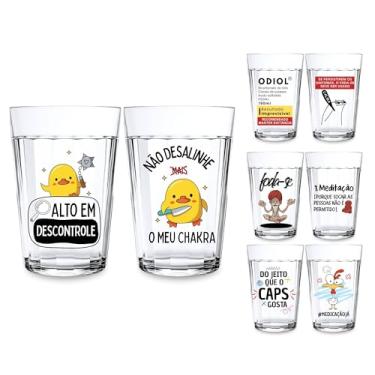 Imagem de 2 Copos Americanos Personalizados De Frase Engraçadas Divertidas Cerveja Presente Criativo Meme (CHAKRA)