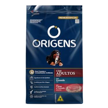 Imagem de Origens Ração Seca Para Cães Adultos De Grande Porte Sabor Carne e Cereais 3Kg