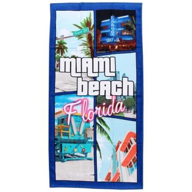 Imagem de BUYYOURTIES TWL-41 - Luxuoso - GTA Miami Beach Florida - Toalha de praia 100% veludo de algodão - macia, absorvente e elegante!