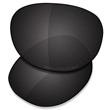 Imagem de SAUCER Lentes de reposição premium compatíveis com óculos de sol Costa Del Mar EU-11 Euro de alta definição - preto carbono polarizado