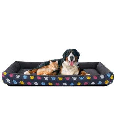 Imagem de Cama Pet Extra Grande Tamanho XG Cama Para Cachorro Gigante Lavável + Osso Mordedor Anti-stress