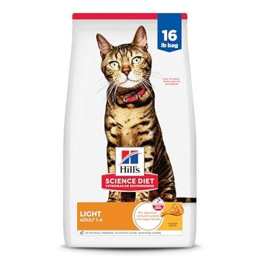 Imagem de Ração Hill's Science Diet Light para gatos adultos com baixas calorias sabor frango 7.25kg