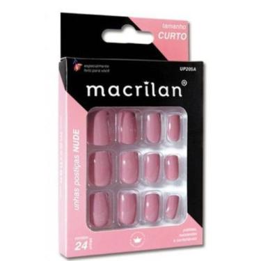 Imagem de Unhas Postiças UP205A Tamanho Curto Nude - Macrilan