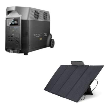 Imagem de Kit Gerador Delta Pro + Placa Solar 160w - Ecoflow
