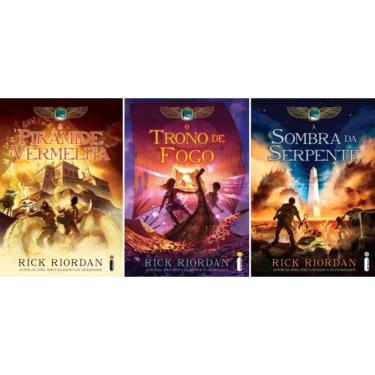 Imagem de Cronicas dos Kane Piramide Vermelha, Trono de Fogo, Sombra da Serpente Kit 3 Volumes