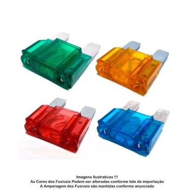 Imagem de Kit Fusivel Lamina Max 40 60 80 e 100 Amperes - 5 pçs de cada