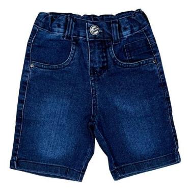 Imagem de Bermuda Jeans Infantil Para Meninos 2 Ao 16. - Maximus, Azul, Escuro, 