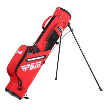 Imagem de PGM Bolsa para suporte de golfe – Repelente à água, fácil de transportar, durável e organizada, bolsa de golfe com 6 compartimentos de bola e bolso para armazenamento extra, bolsa de viagem portátil com alça acolchoada