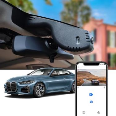 Imagem de Fitcamx Câmera de painel 4K para BMW Série 4 2020-2024 M4 430i 440i M440i Xdrive G22 G23 G26 G82 G83 (HD2-6808), visual OEM, vídeo UHD 2160P, WiFi e aplicativo, gravação em loop, sensor de gravidade
