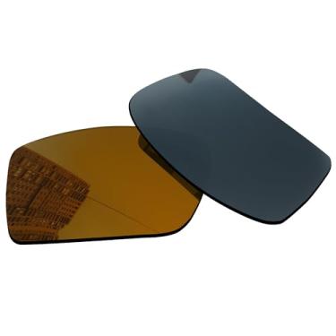 Imagem de Acefrog Lentes de reposição polarizadas de 1,5 mm para óculos de sol Oakley Gascan OO9014 60 mm, material atualizado, resistente a impactos - Bronze dourado polarizado espelhado - 1,5 mm