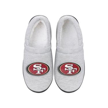 Imagem de FOCO - Moletom masculino NFL Team Big Logo Cinza Sherpa Mocassins Adulto Unissex, San Franciso 49ers, X-Large