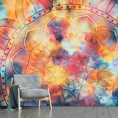Imagem de Papel de Parede Mandala Decorativa Sala Adesivo - 291pcm - Allodi