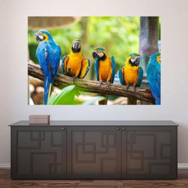 Imagem de Painel Adesivo de Parede - Araras - Animais - 1736pnm - Allodi