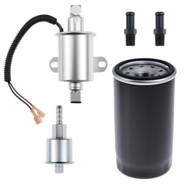 Imagem de Bomba de combustível elétrica 149-2620 149-2341-01 e filtro de óleo 122-0836 adequado para geradores Onan RV QG 5500 7000, HGJAA HGJAB HGJAC, Marquis Gold/RV QG, Marquis Platinum QG EFI Engine