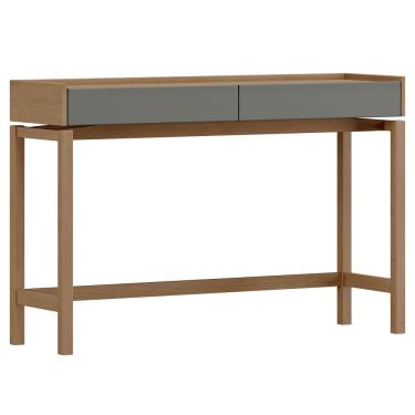 Imagem de Aparador Para Sala de Estar 2 Gavetas Esdras F06 Oak Ferrolack - Lyam Decor