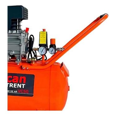 Imagem de Compressor De Ar 50 Litros 2 Hp 8 Bar Vc50 Vulcan Trent Cor Laranja Fr